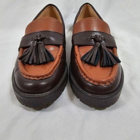 Bandolino Fillus Loafer in Dark Brown/Cognac - Size 7 - Picture 4 of 10